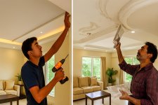 false ceiling work in Hyderabad