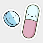 Cute And Kawaii Happy Pills Sticker.jpeg